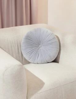 Monroe Velvet Round Pillow -Home Furnishings 20210120 soft deco product lifestyle1506 v2 site crop bb961648 ddc3 4c4b 9719 ec45d507fe5e