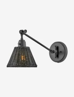 Lennon Plug-In Task Sconce -Home Furnishings 3690bk bkt