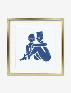 Pair (Square) Print By Adrian Brandon -Home Furnishings AdrianPairSquareGoldFrame