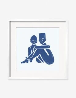 Pair (Square) Print By Adrian Brandon -Home Furnishings AdrianPairSquareWhiteFrame