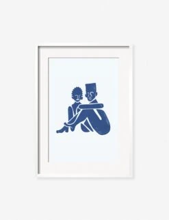 Pair Print By Adrian Brandon -Home Furnishings AdrianPairWhiteframe