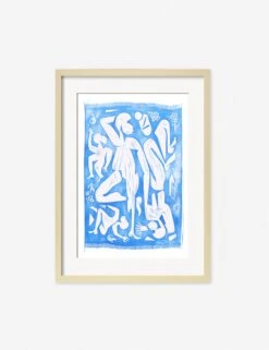 Picnic Print By Adrian Brandon -Home Furnishings AdrianPicnicNaturalFrame