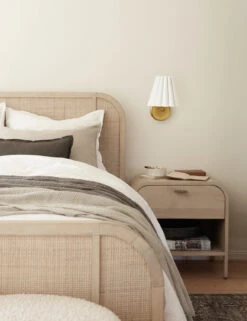 Matthews Sconce -Home Furnishings BedroomI 0636 FlutedLighting Brass