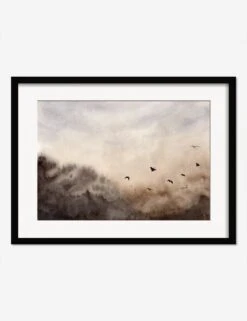 Bird Landscape Print By Renata Tot IveziÄ‡ -Home Furnishings BirdLandscapeBlackFrame