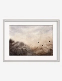 Bird Landscape Print By Renata Tot IveziÄ‡ -Home Furnishings BirdLandscapeSilverFrame