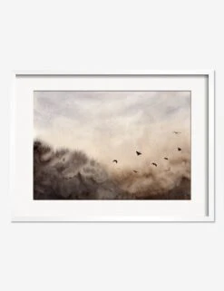 Bird Landscape Print By Renata Tot IveziÄ‡ -Home Furnishings BirdLandscapeWhiteFrame