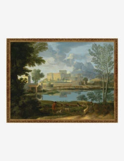 Landscape With A Calm Wall Art By Nicolas Poussin -Home Furnishings BronzeGoldFrameUpdateLandscapewithaCalm