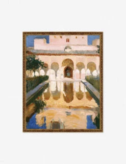 Hall Of The Ambassadors, Alhambra, Granada' Wall Art By Joaquin Sorolla Y Bastida -Home Furnishings BronzeGoldFrameupdateHallofAmbassadors