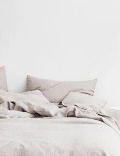 European Flax Linen Duvet Set By Cultiver -Home Furnishings CULTIVER Bed Smoke Grey