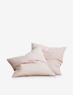 European Flax Linen Euro Pillowcases (Set Of 2) By Cultiver 25 European Flax Linen Euro Pillowcases (Set Of 2) By Cultiver -Home Furnishings CULTIVER Blush Euro