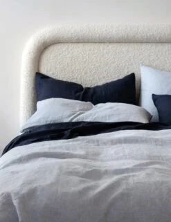 Linen Bedding, Flat Sheet By Cultiver -Home Furnishings CULTIVER Flat Sheet Navy