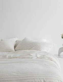 European Flax Linen Duvet Cover By Cultiver -Home Furnishings CULTIVER Pencil Stripe f09a95c1 451d 4919 aaeb 09c96bf14aba