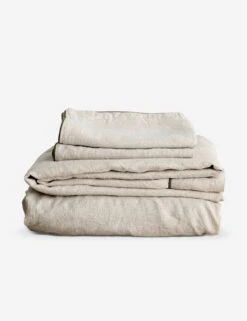European Flax Piped Linen Sheet Set By Cultiver -Home Furnishings CULTIVER Piped Natural Forest Sheet Set c7560186 a2f2 42cd bc68 9a3bc3b2a389