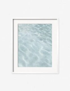 Byron Pool Photography Print By Carley Rudd -Home Furnishings CarleyRuddByronPoolWhiteFrame