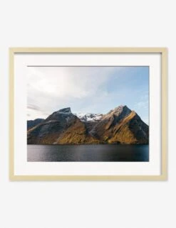 Fjords Photography Print By Carley Rudd -Home Furnishings CarleyRuddFjordsNaturalFramedPrint