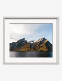 Fjords Photography Print By Carley Rudd -Home Furnishings CarleyRuddFjordsSilverFramedPrint