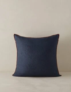Carys Contrast Linen Pillow -Home Furnishings CarysContrastLinenPillow Indigo Brick Square A0656773 4567 Product