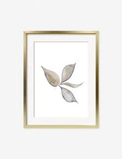 Faded Leaves Print By Céline Nordenhed -Home Furnishings CelineFadedLeavesGoldFrame
