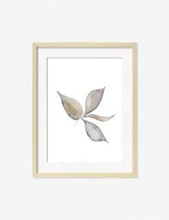 Faded Leaves Print By Céline Nordenhed -Home Furnishings CelineFadedLeavesNaturalFrame