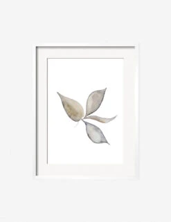 Faded Leaves Print By Céline Nordenhed -Home Furnishings CelineFadedLeavesWhiteFrame