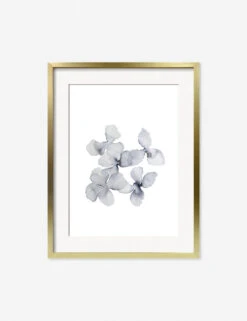 Frozen Leaves Print By Céline Nordenhed -Home Furnishings CelineFrozenPetalsGoldFrame