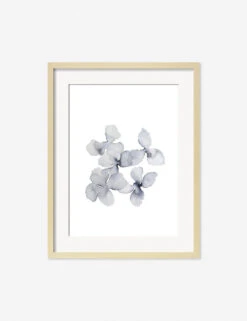 Frozen Leaves Print By Céline Nordenhed -Home Furnishings CelineFrozenPetalsNaturalFrame