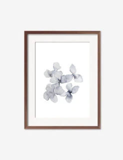 Frozen Leaves Print By Céline Nordenhed -Home Furnishings CelineFrozenPetalsWalnutFrame