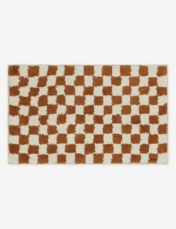Checkerboard Bath Mat By Sarah Sherman Samuel 16 Checkerboard Bath Mat By Sarah Sherman Samuel -Home Furnishings CheckerboardBathMatbySarahShermanSamuel Umber 21 x34 A0656925 5148