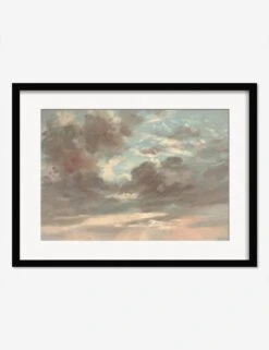 Cloud Study, Stormy Sunset Print By John Constable -Home Furnishings CloudStudyStormySunsetBlackMatted