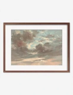 Cloud Study, Stormy Sunset Print By John Constable -Home Furnishings CloudStudyStormySunsetWalnutMatted