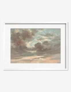 Cloud Study, Stormy Sunset Print By John Constable -Home Furnishings CloudStudyStormySunsetWhiteMatted