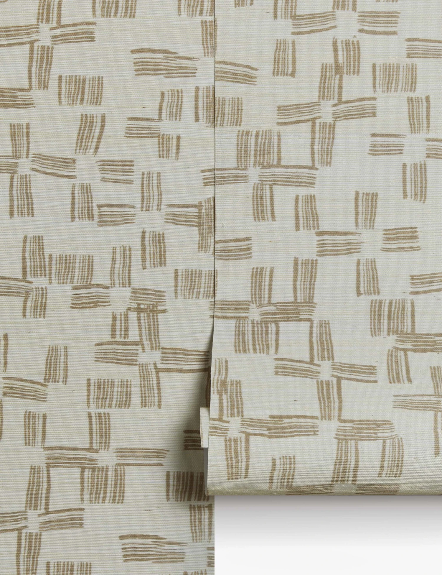 Crossmarks Grasscloth Wallpaper By Élan Byrd 1 Crossmarks Grasscloth Wallpaper By Élan Byrd