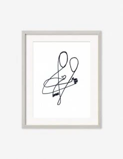 Love Print By Damienne Merlina -Home Furnishings DamienneMerlinaLoveSilverFrame
