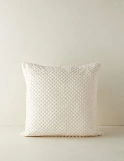 Hi-Lo Checker Velvet Pillow By Sarah Sherman Samuel -Home Furnishings Hi LoCheckerPillow IvorybySarahShermanSamuel A0655792B1040 Product