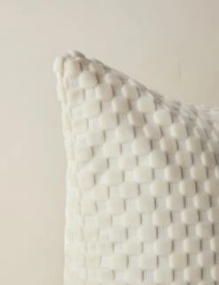 Hi-Lo Checker Velvet Pillow By Sarah Sherman Samuel -Home Furnishings Hi LoCheckerPillow IvorybySarahShermanSamuel A0655792B1043 Product