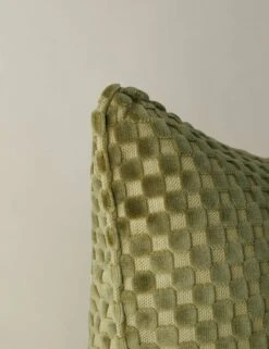 Hi-Lo Checker Velvet Pillow By Sarah Sherman Samuel -Home Furnishings Hi LoCheckerPillow OlivebySarahShermanSamuel A0655791B1154 Product