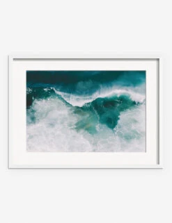Crashing Waves Photography Print By Ingrid Beddoes -Home Furnishings IngridCrashingWavesWhiteframe