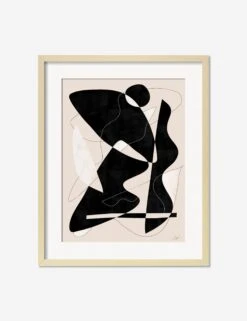 Intricate Black Print By Jan SkÃ¡celÃ­k -Home Furnishings IntricateNaturalFrame