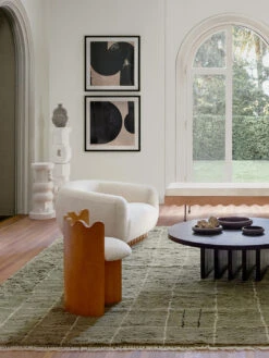 Motion Study No. 11 Print By Karlos Marquez -Home Furnishings IrregularGridKhakiLivingRoom 10781 V1 crop