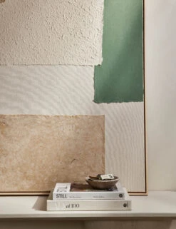 Patchwork Green Wall Art By Visual Contrast -Home Furnishings L0470483 TexturedPaper Green StuidoLifestyle 1