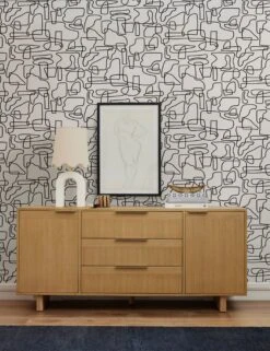 Saunders Wallpaper -Home Furnishings LG 4093 SITECROP LIFESTYLE