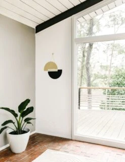 Horizon Wall Hanging By Circle & Line -Home Furnishings LG horizon wall black brass 4