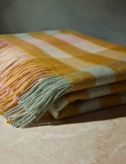 Lambswool Throw By Tartan Blanket Co 25 Lambswool Throw By Tartan Blanket Co -Home Furnishings LambswoolThrow PearBlossomCheckbyTartanBlanketCo 16156 Swatch SITECROP