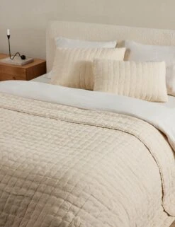 Lammin Linen Quilted Coverlet By Sarah Sherman Samuel -Home Furnishings LamminLinenCoverlet Goldenrod Queen Full A0656731 879 Product