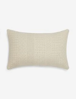 Larchmont Indoor / Outdoor Pillow By Sunbrella For Lulu And Georgia -Home Furnishings LarchmontIndoor OutdoorLumbarPillow Ivory A0652662B