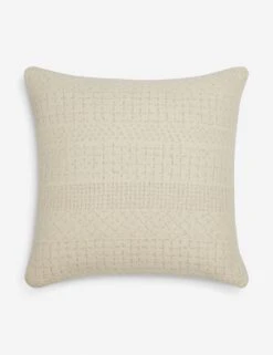 Larchmont Indoor / Outdoor Pillow By Sunbrella For Lulu And Georgia -Home Furnishings LarchmontIndoor OutdoorPillow Ivory A0652661B 2593