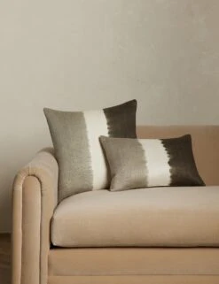 Event Horizon Silk Pillow By James Perkins 37 Event Horizon Silk Pillow By James Perkins -Home Furnishings Lulu and Georgia EventHorizonPillowSiblingShot DarkMoss 169 Product 1