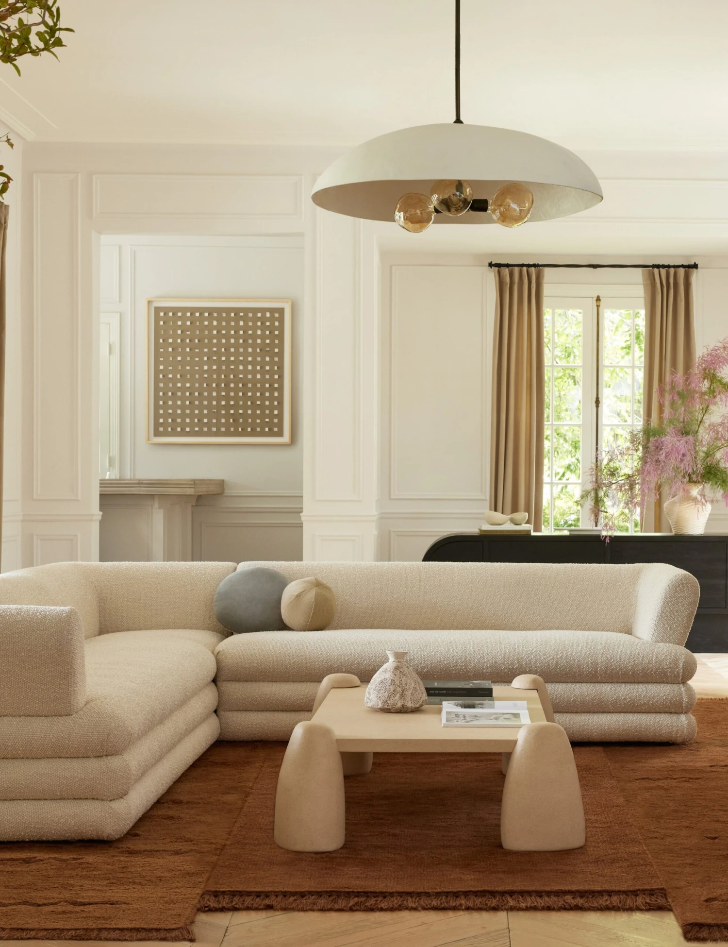 Velvet Round Pillow By Sarah Sherman Samuel 3 Velvet Round Pillow By Sarah Sherman Samuel - Image 3