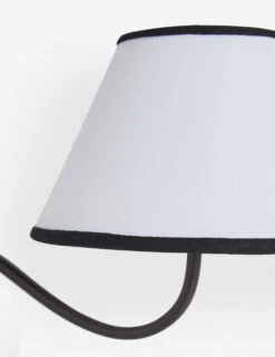 Magdalene Double Sconce -Home Furnishings MagdaleneDoubleSconceBronze BlackRimShade 12759