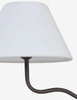 Magdalene Double Sconce -Home Furnishings MagdaleneDoubleSconceBronze WhiteShade 12753